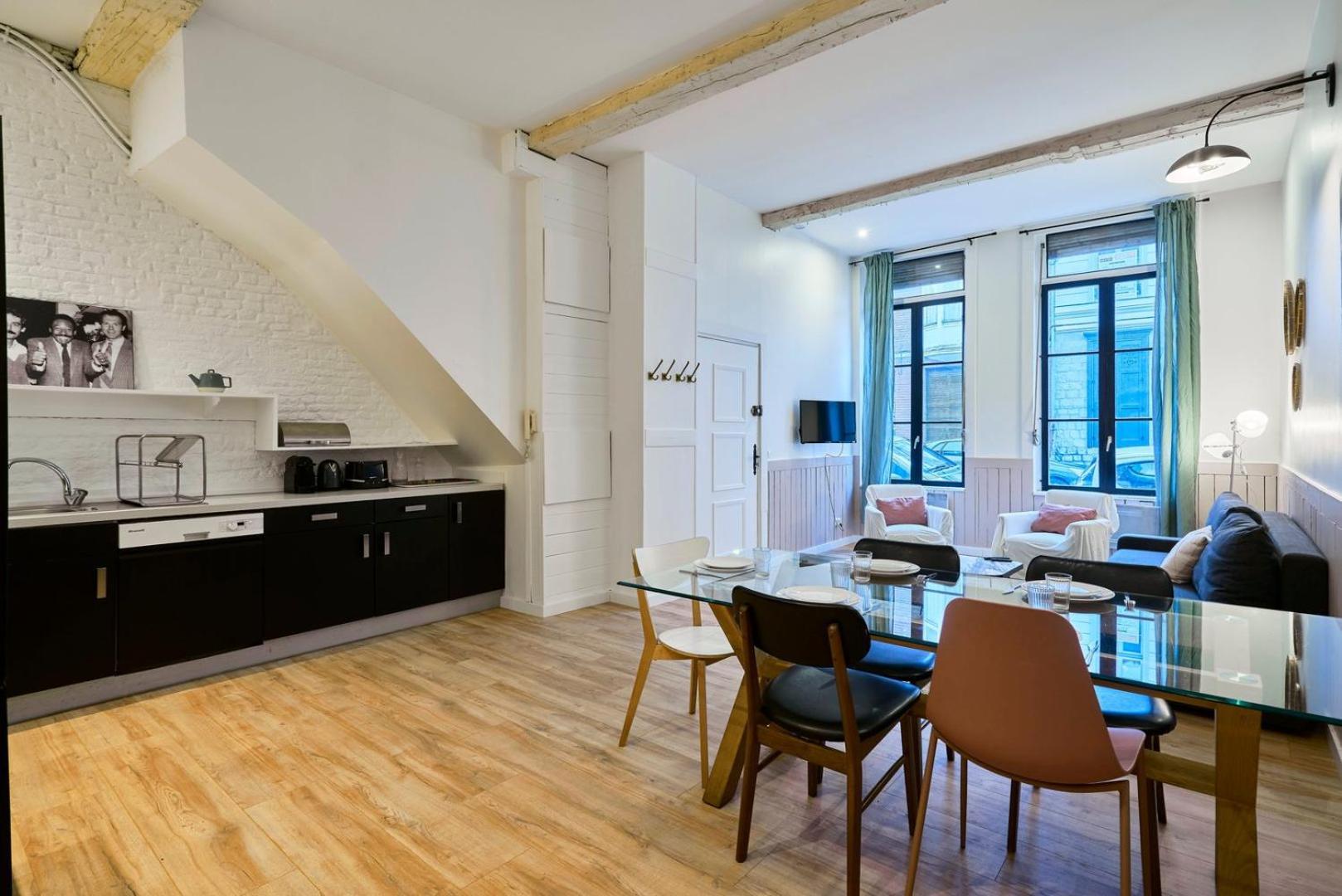 Old Lille: Charming Renovated Apartment Exterior photo